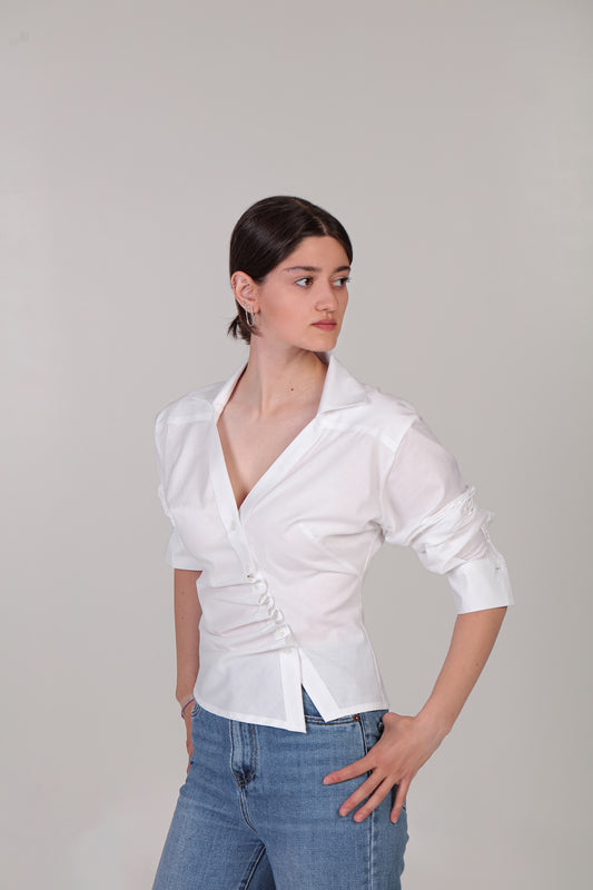 Asymmetric Fold Shirt